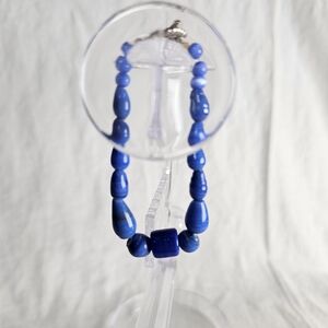 Blue Beaded Bracelet